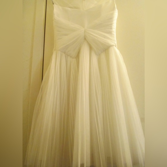 Ted Baker Trixxy Illusion Yoke Pleated Tulle Mesh Embellished Wedding Dress $650 - Picture 9 of 11